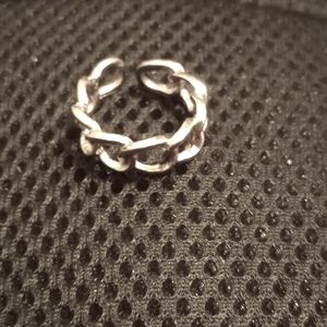 Silver chain ring